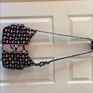 Pink Elephant print Vera Bradley crossbody purse